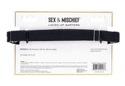 Laced Up Garters - Black