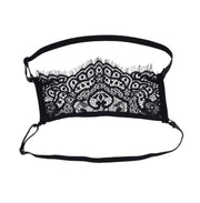 Veiled Vision Lace Blindfold - Black