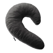 Lune Side Snuggle Pillow with Palm Vibrator Black