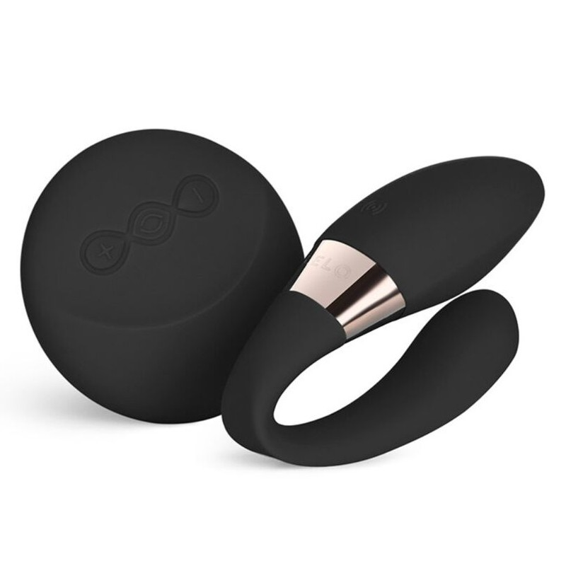 TIANI DUO Vibrating Couples Massager, Black*